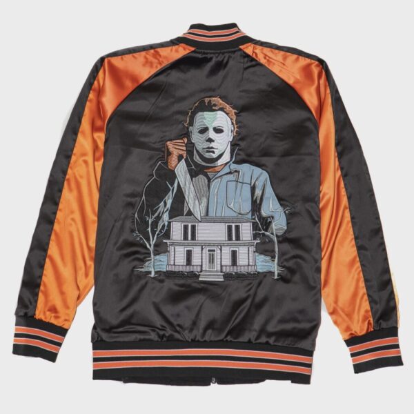 Halloween Pumpkin Bomber Jacket
