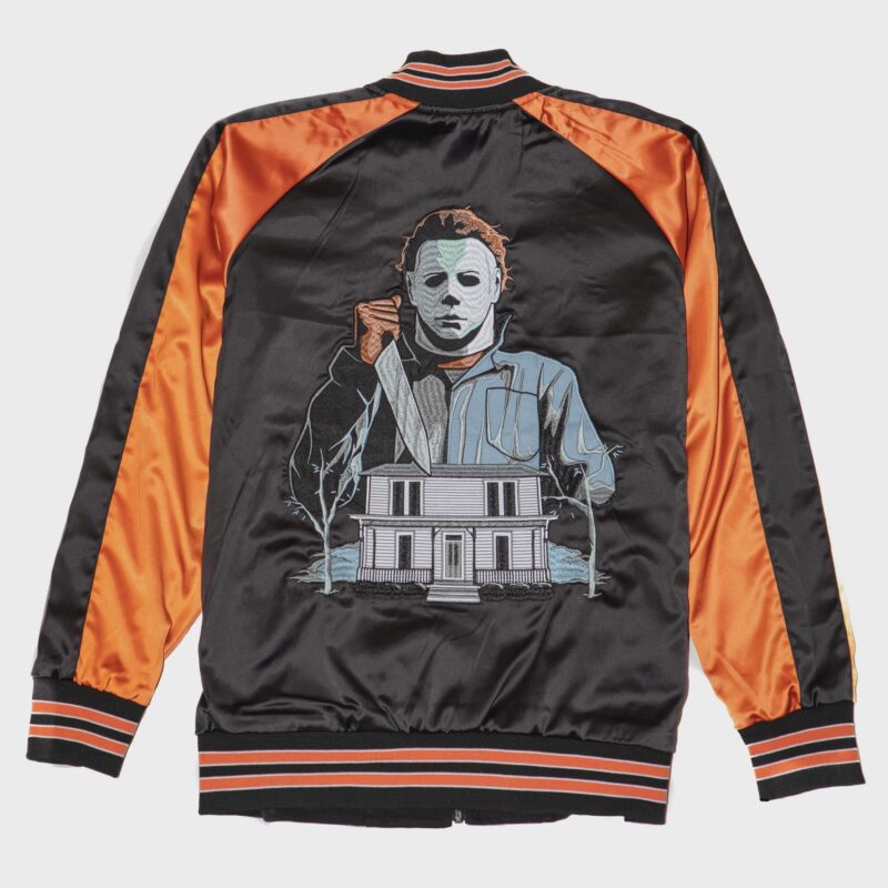 Halloween Pumpkin Bomber Jacket - Image 2