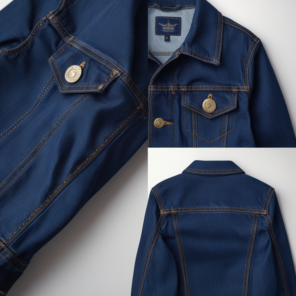 Premium Royal Indigo Denim Jacket for Men - Image 4