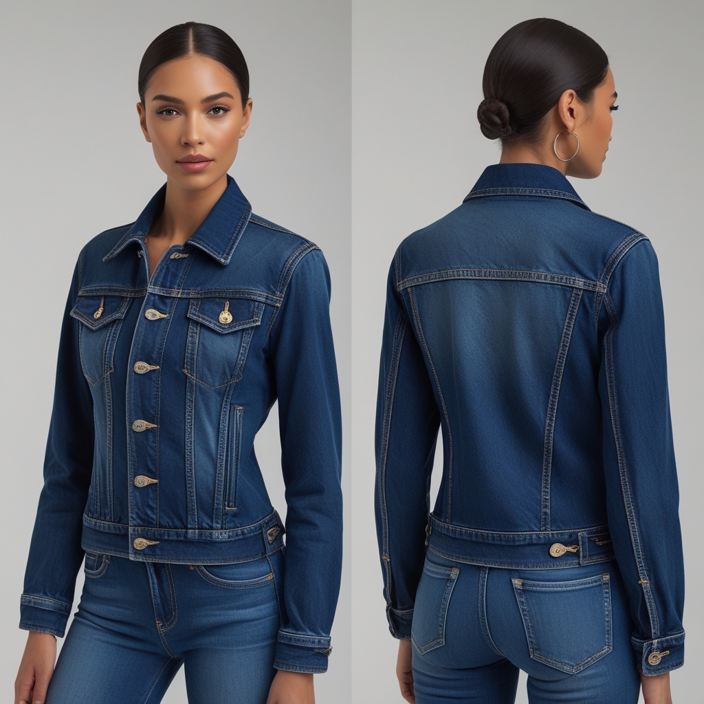 Premium Royal Indigo Denim Jacket for Men - Image 3