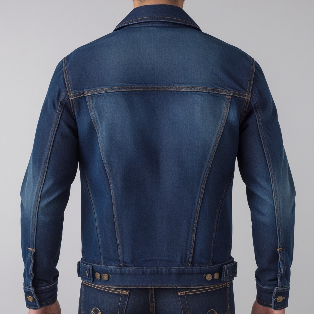 Premium Royal Indigo Denim Jacket for Men - Image 2