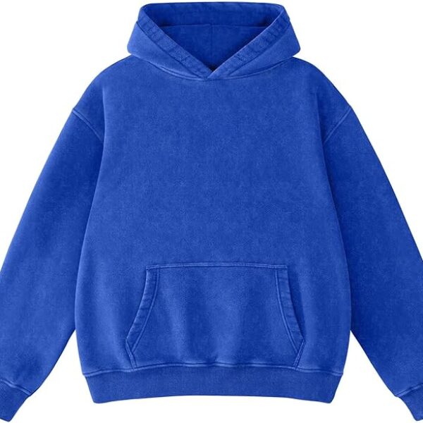 Royal Blue Pullover Hoodie – Premium Cotton Fleece Unisex Hooded Sweatshirt